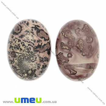 Кабошон нат. камінь Яшма, Овал, 25х18 мм (KAB-009423)