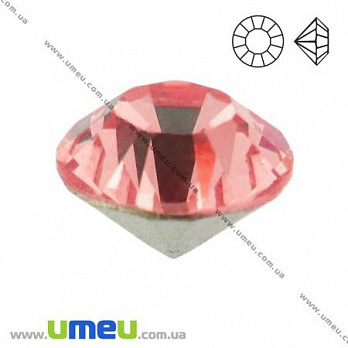 Стрази скляні конусні SS16 (3,8 мм), Рожеві (STR-018833)