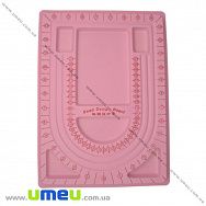 Дошка-планшет для збірки бус, 32х24 см, Рожева, 1 шт (INS-036908)