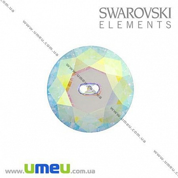 Пуговица Swarovski 3014 Crystal AB, 14 мм, Круглая, 1 шт (PUG-005517)