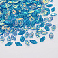 Пайетки Китай Листики, 8,5х4,5 мм, Синие АВ, 5 г (PAI-052965)