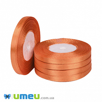 Атласна стрічка, 6 мм, Помаранчева (LEN-051000)