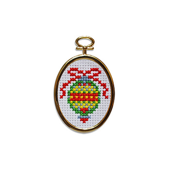 Набор для вышивания нитками с рамкой, Игрушка, 9х5 см (SXM-061245)
