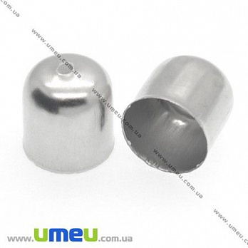 Колпачок металлический, 11х10 мм, Светлое серебро, 1 шт (OBN-008464)