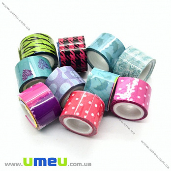 Декоративний скотч, Мікс, 12 мм (DIF-022503)