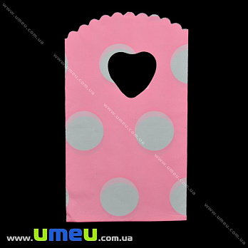 Подарунковий пакетик, 15х9 см, Рожевий (UPK-020369)