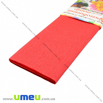 Гофрированная бумага Украина, Красная, 0,5х2 м, 1 рулон (DIF-019124)