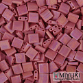 Бисер японский Miyuki TILA №408FR, 5х5 мм, Красный матовый АВ (BIS-053202)