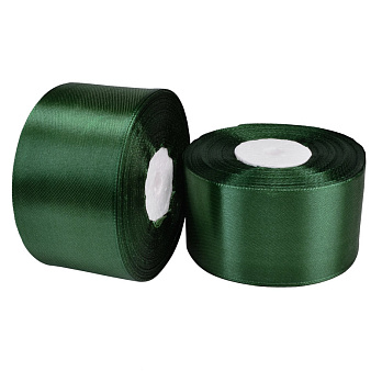 Атласна стрічка, 50 мм, Зелена темна (LEN-052788)