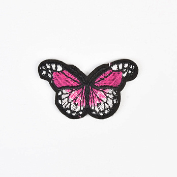 Термоаппликация Бабочка, 5,5х3,5 см, Розовая (APL-060100)