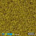 Бисер чешский №150/01651, Оливковый, Прозрачный, 10/0 (BIS-043775)