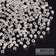 Бісер японський Miyuki Cubes SB18-961, 1,8 мм, Покриття срібло 925 (BIS-053287) Бісер японський Miyuki Cubes SB18-961, 1,8 мм, Покриття срібло 925 (BIS-053287)