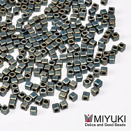 Бісер японський Miyuki Cubes SB18-2008, 1,8 мм, Ірис зелений матовий (BIS-053284) Бісер японський Miyuki Cubes SB18-2008, 1,8 мм, Ірис зелений матовий (BIS-053284)